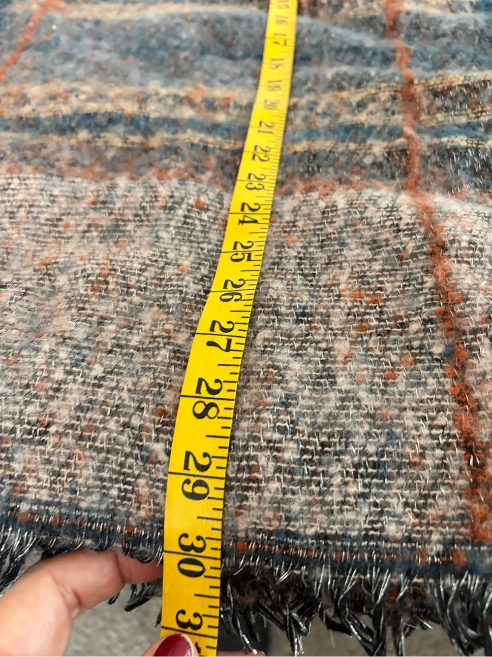 Cost Plus World Market cozy plaid